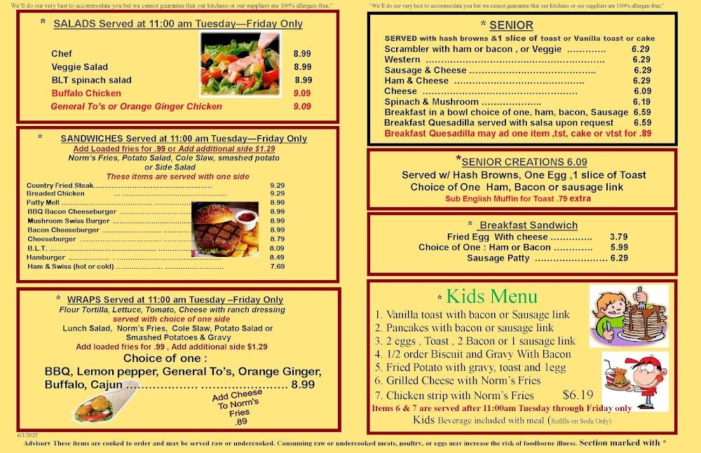 Norm's Place II Menu image 2